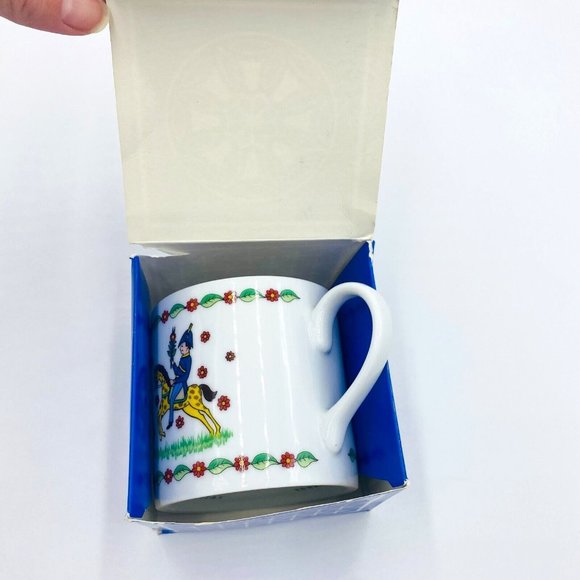 Gevalia Kaffe Swedish Seasons Collection Summer Coffee Mug Cup Horse Rider - Picture 1 of 9